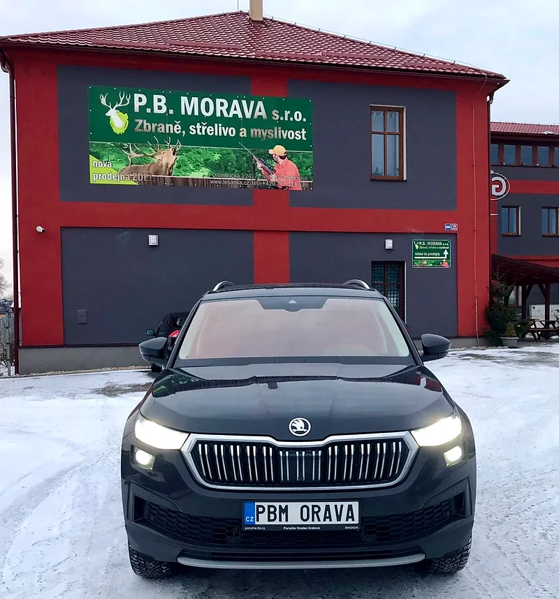 Budova P. B. MORAVA v zimě